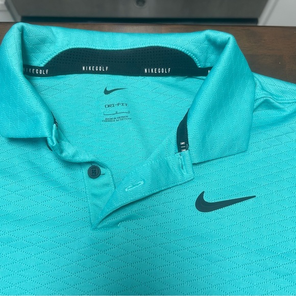 Nike Dri-FIT Vapor Textured Golf Polo in Washed Teal Men’s Size L - Picture 4 of 13